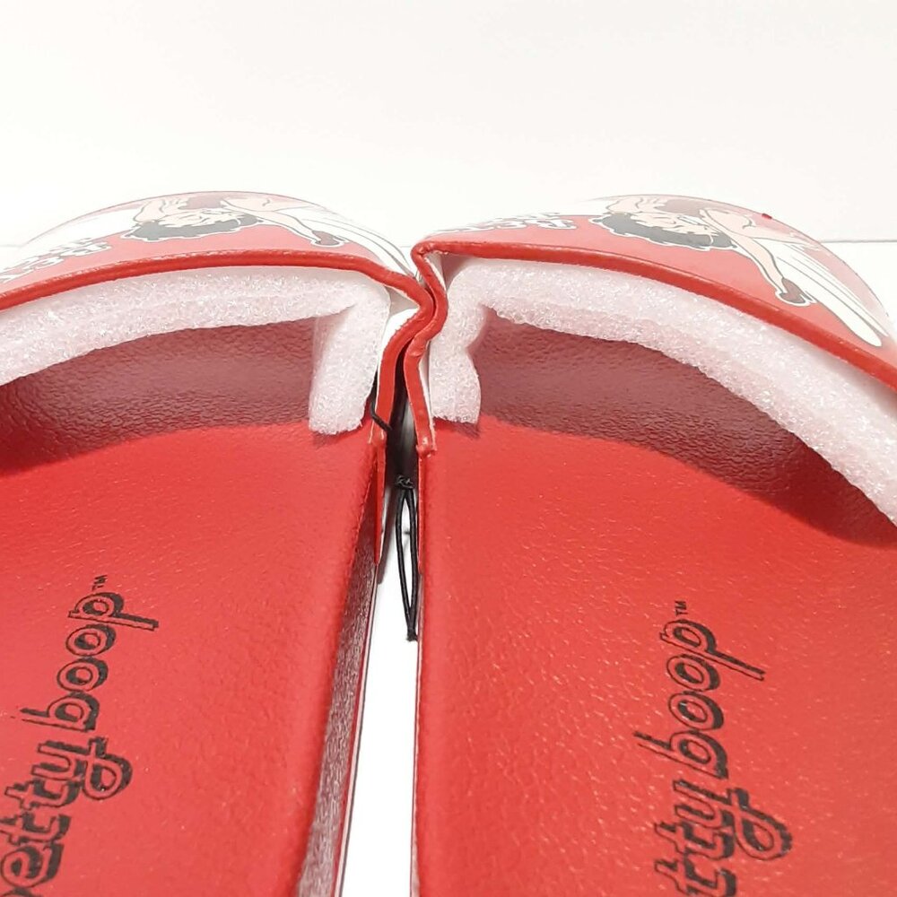 ♥ BETTY BOOP Flip Flops Sandals Thongs Red Angel Wings NEW NWOT Womens 7 ♥ - Picture 7 of 10